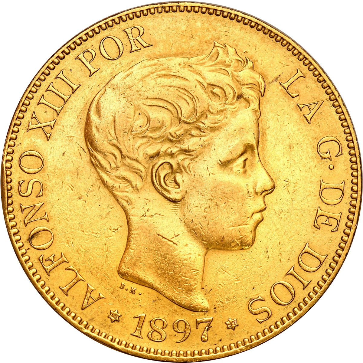 Hiszpania 100 Pesetas 1897 Alfonso XIII